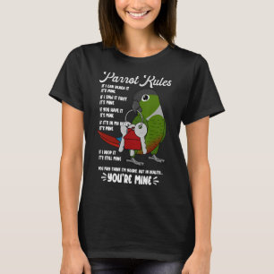 Camiseta Parrot House Regulamentação É Mim, Eu Cheek Conure