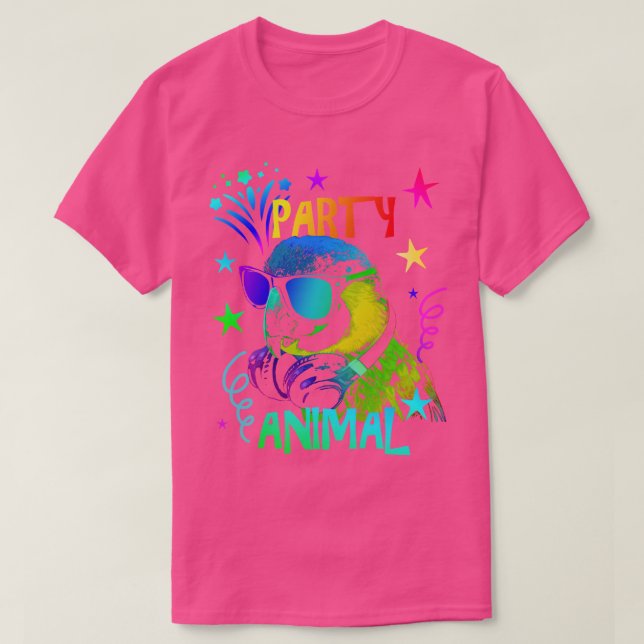 Camiseta Parrot Party Animal (Frente do Design)