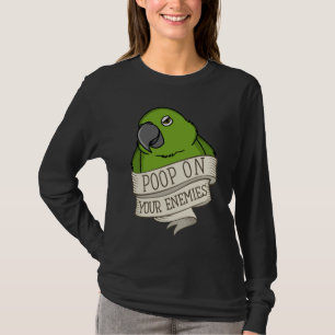 Camiseta Parrot Poop Em Seus Inimigos Eu Amazônia Sequestro