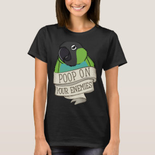 Camiseta Parrot Poop Em Seus Inimigos Eu Não Consigo