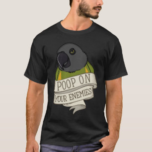 Camiseta Parrot Poop Em Seus Inimigos No Papagaio Senegal