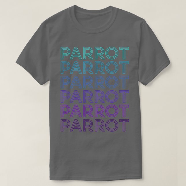 Camiseta Parrot Retro (Frente do Design)