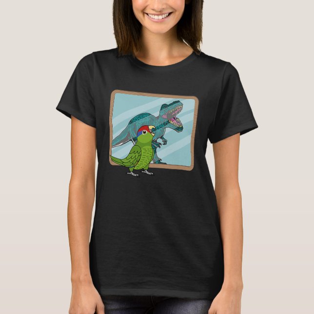 Camiseta Parrot & Rex Reflection I Mexican Red headed Amazo (Frente)
