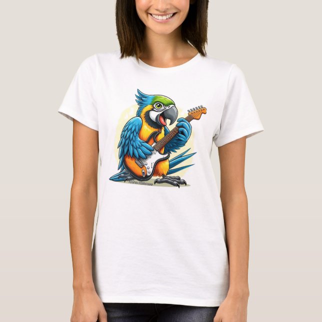 Camiseta Parrot Rock Music (Frente)