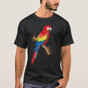 Camiseta Parrot Scarlet Macaw Colorida
