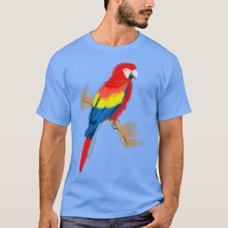 Camiseta Parrot Scarlet Macaw Colorida
