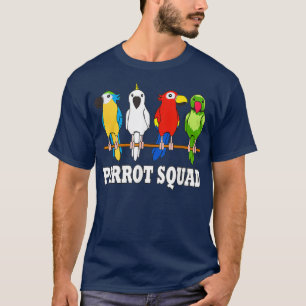 Camiseta Parrot Squad Cute Team Parrot Bird