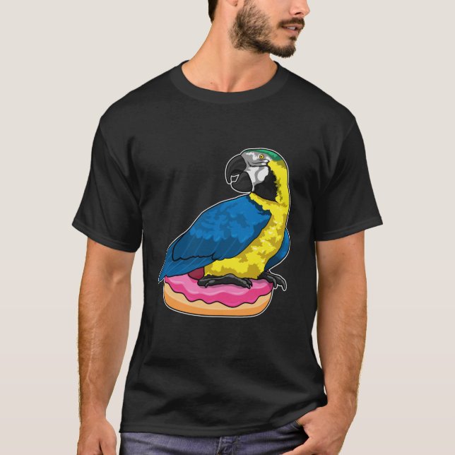 Camiseta Parrot with Donut (Frente)