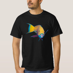 Camiseta Parrotfish - Design abstrato - Corte da foto  