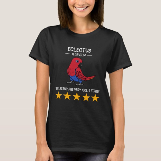 Camiseta Parrots  A Review Female Eclectus (Frente)