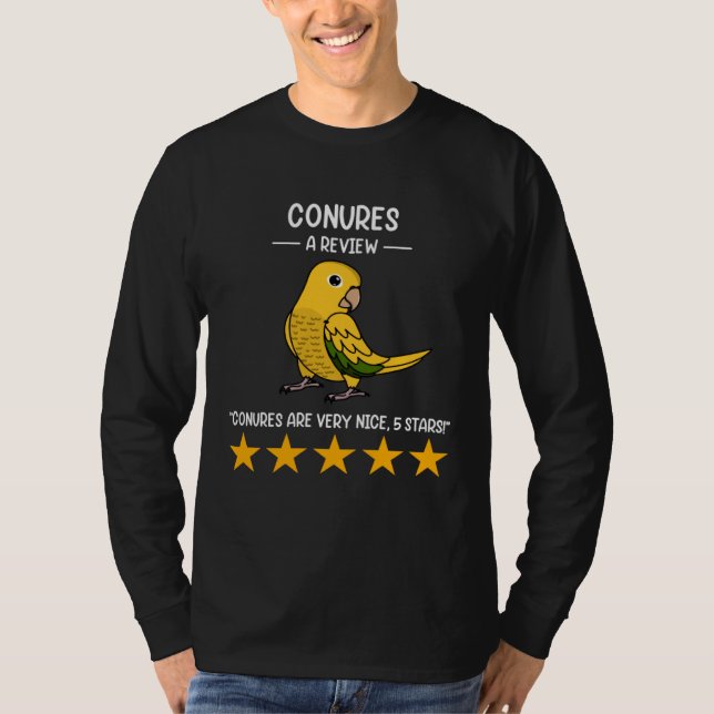 Camiseta Parrots  A Review Golden Conure (Frente)