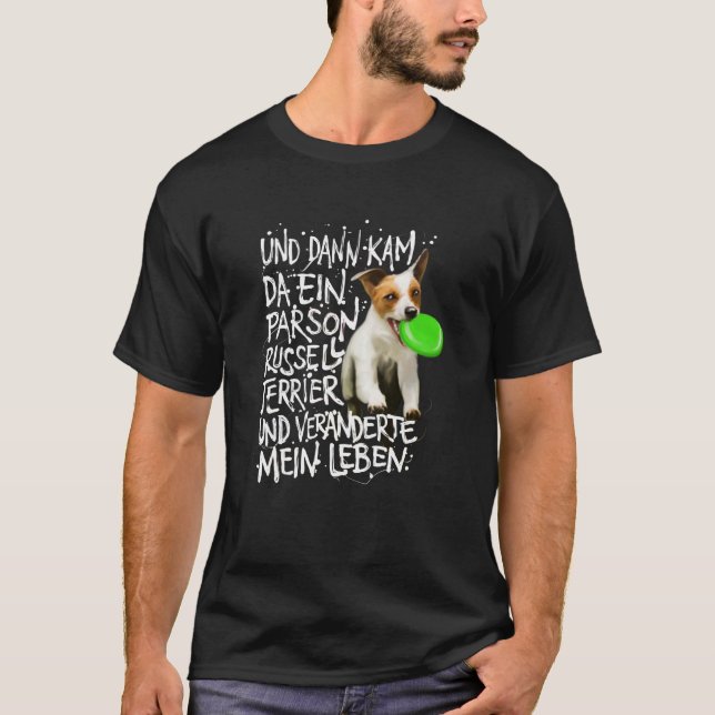 Camiseta Parson Russell Terrier dizendo a ilustração do pre (Frente)