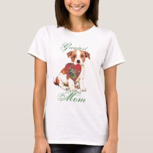 Camiseta Parson Russell Terrier Heart Mãe