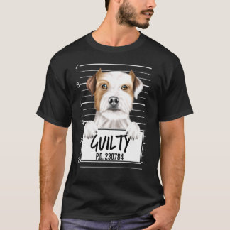 Camiseta Parson Russell Terrier Mugshot Guilty Dog