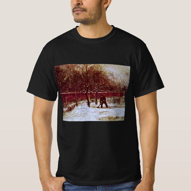Camiseta Parsonage Garden em Nuenen por Vincent van Gogh (Frente)