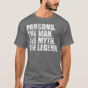 Camiseta ParsonsParsons Nome da família Parsons sobrenome P