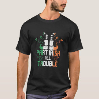 Camiseta Part Irish All Trouble Leprechaun Boots Rua Patric