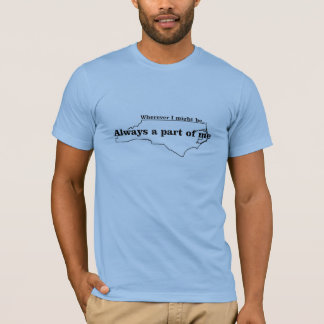 Camiseta PARTE de MIM, Carolina do Norte