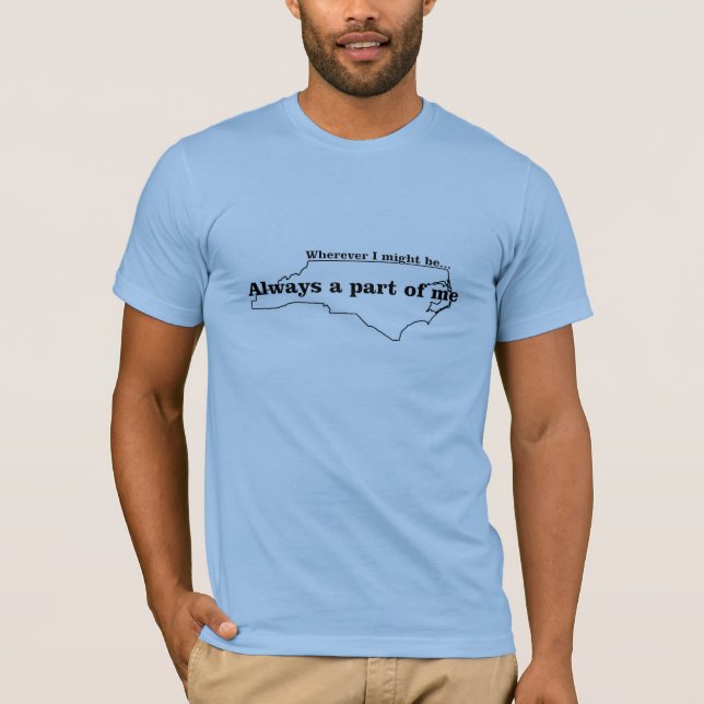 Camiseta PARTE de MIM, Carolina do Norte (Frente)