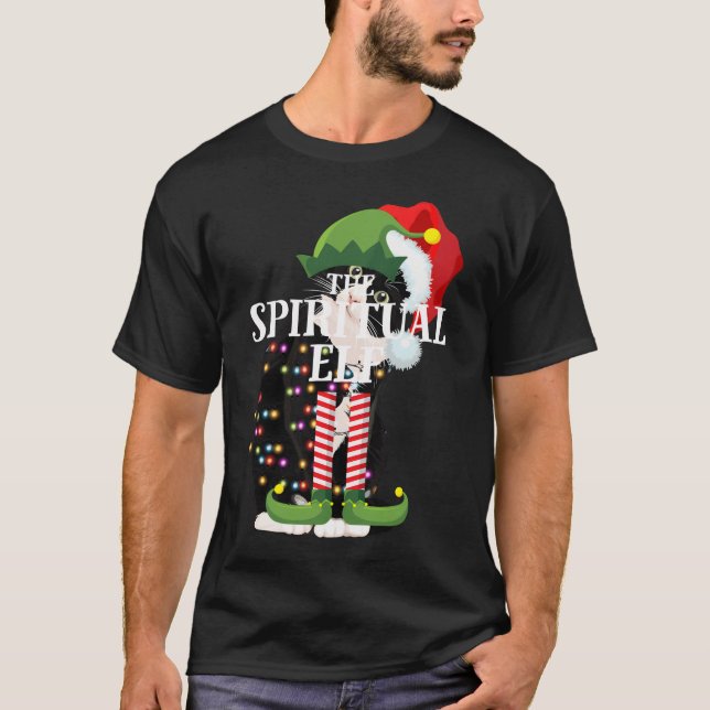 Camiseta Parte de Natal do Grupo de Famílias do Elf Espirit (Frente)