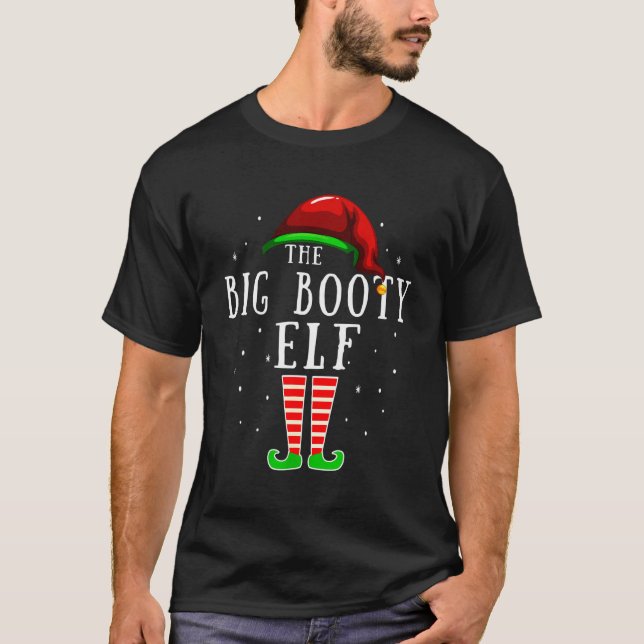 Camiseta Parte de Natal do Grupo de Famílias do Elf Matchin (Frente)