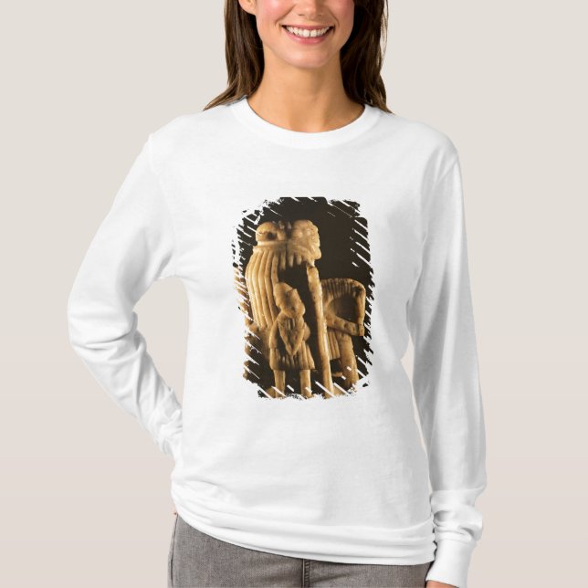 Camiseta Parte de xadrez do cavaleiro (Frente)