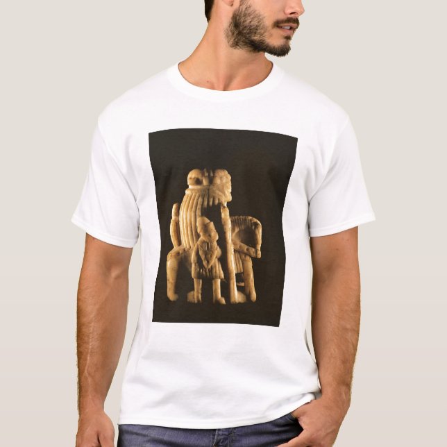 Camiseta Parte de xadrez do cavaleiro (Frente)