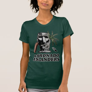 Camiseta Parte dianteira americana da trilha do insular do