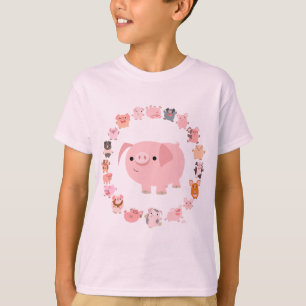 Camiseta Parte dianteira bonito do t-shirt das crianças da