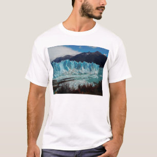 Camiseta Parte dianteira da geleira de Perito Moreno nos