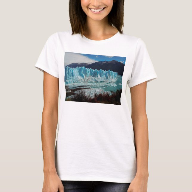 Camiseta Parte dianteira da geleira de Perito Moreno nos (Frente)