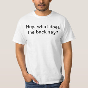 Camiseta Parte dianteira e parte traseira