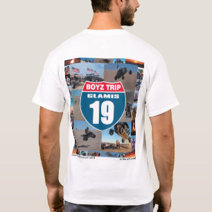 Camiseta Parte dianteira e parte traseira brancas de