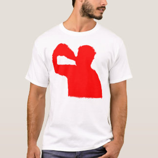 Camiseta PARTE DIANTEIRA E PARTE TRASEIRA do bebedor