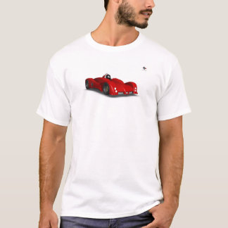 Camiseta parte dianteira e parte traseira do carro