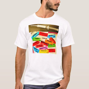 Camiseta Parte dianteira e parte traseira - drogas e