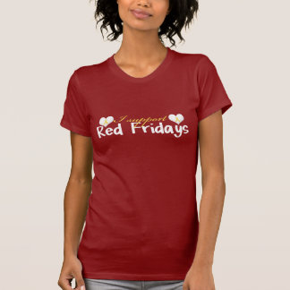 Camiseta Parte dianteira e parte traseira vermelhas de
