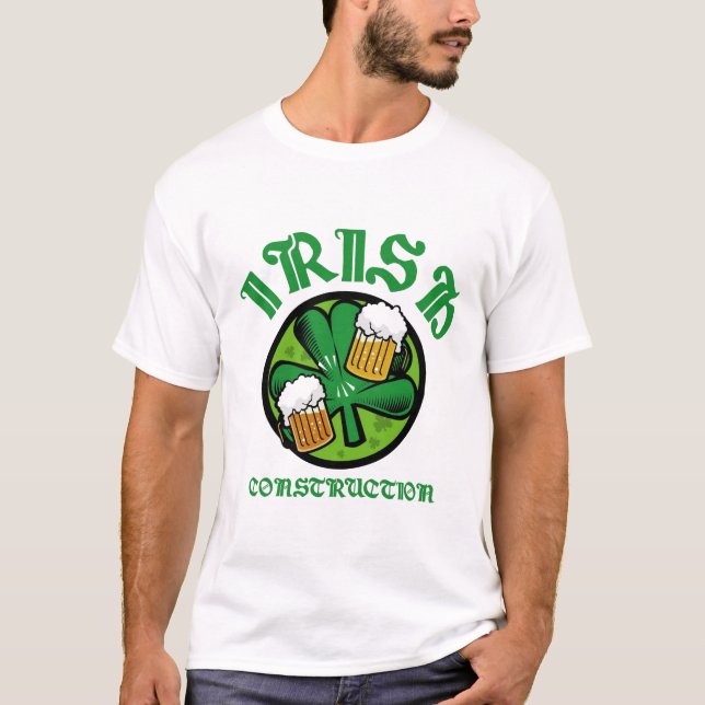 Camiseta Parte dianteira irlandesa da construção (Frente)