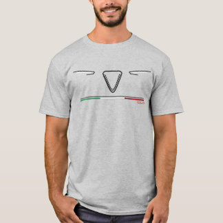 Camiseta Parte dianteira italiana do abstrato do alfa do