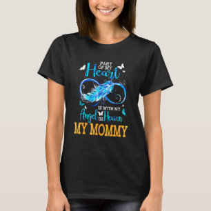 Camiseta Parte Do Meu Coração Com Meu Anjo No Céu Minha Mam