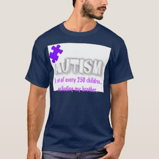 Camiseta Parte do quebra-cabeça do autismo para o irmão