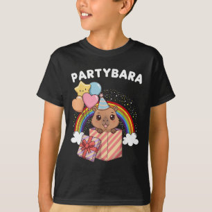 Camiseta Parte engraçada do Capivara Festa de Aniversário C