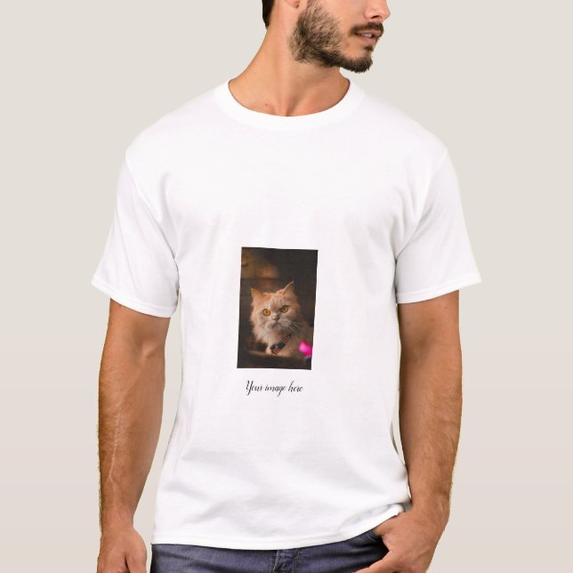 Camiseta Parte frontal traseira personalizada impressa (Frente)