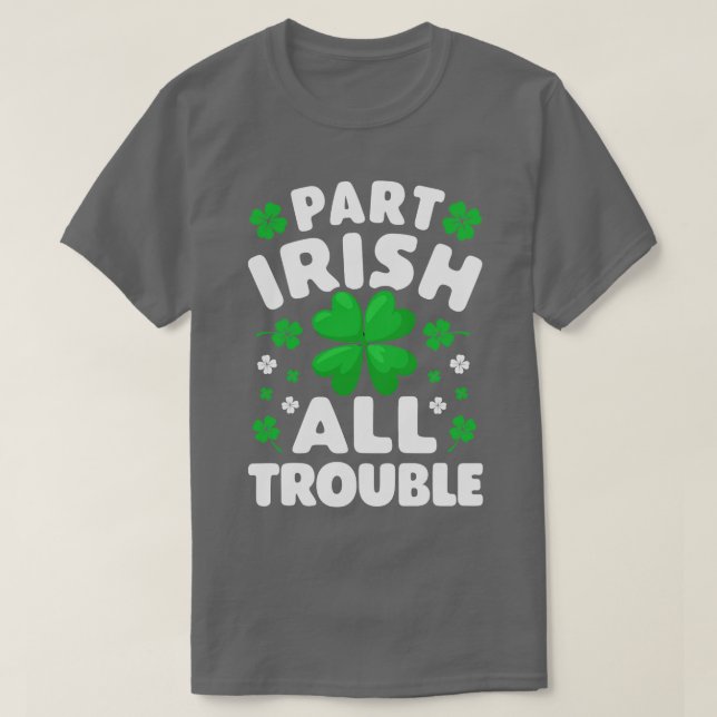 Camiseta Parte Irlandesa - Todo O Dia de São Patrício De Pr (Frente do Design)