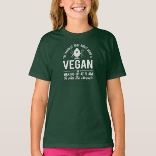 Camiseta Parte mais difícil de Vegan, Leite as amêndoas,