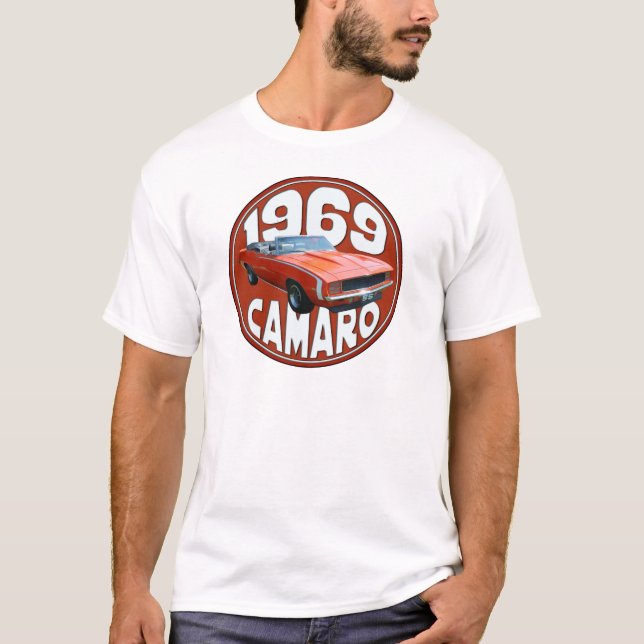 Camiseta Parte superior 1969 de pano de Camaro SS da (Frente)