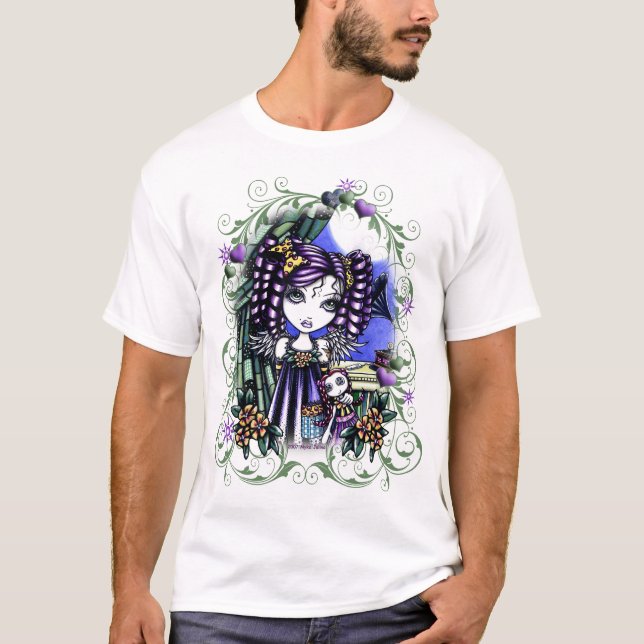 Camiseta Parte superior bonito do anjo da boneca de pano (Frente)