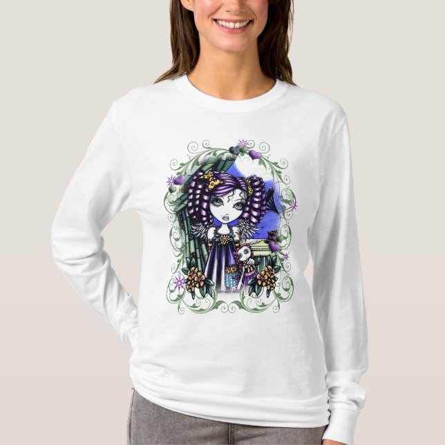 Camiseta Parte superior bonito do anjo da boneca de pano (Frente)