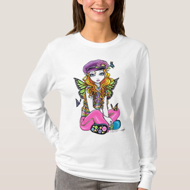 Camiseta Parte superior bonito "ensolarada" da fada da (Frente)