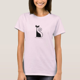 Camiseta Parte superior chique do gato do gatinho das